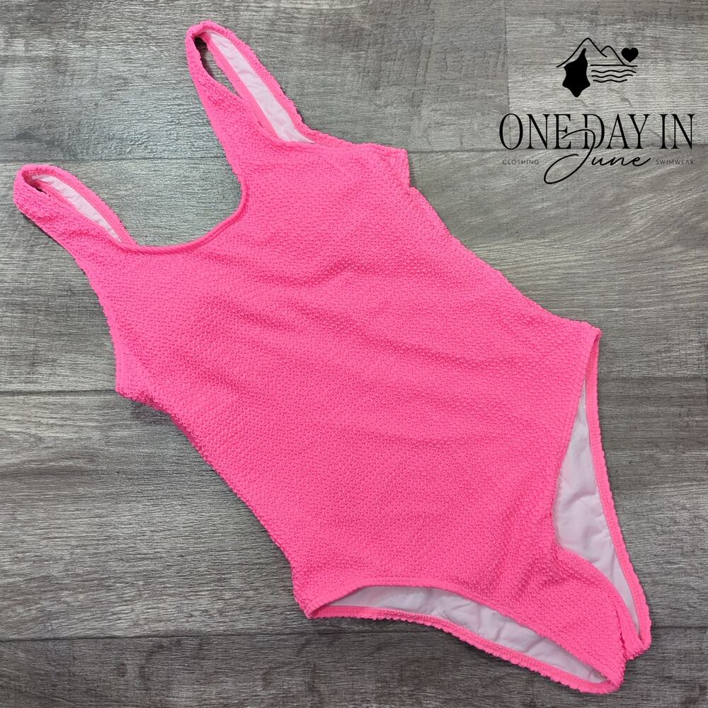 Limeeke Smocked One Piece Swimsuit Size S